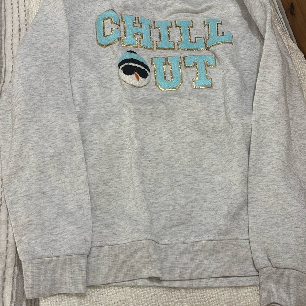 Gray 'Chill Out' Crew Neck Sweater